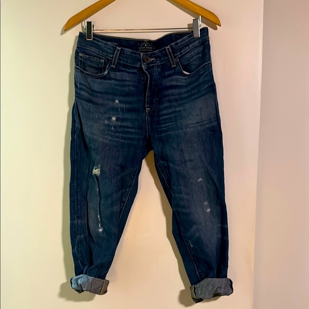 Luck Brand Blue Distressed Jeans